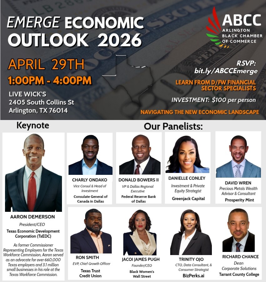 Danielle Conley — Panelist at Emerge Economic Outlook 2026, Arlington Black Chamber of Commerce