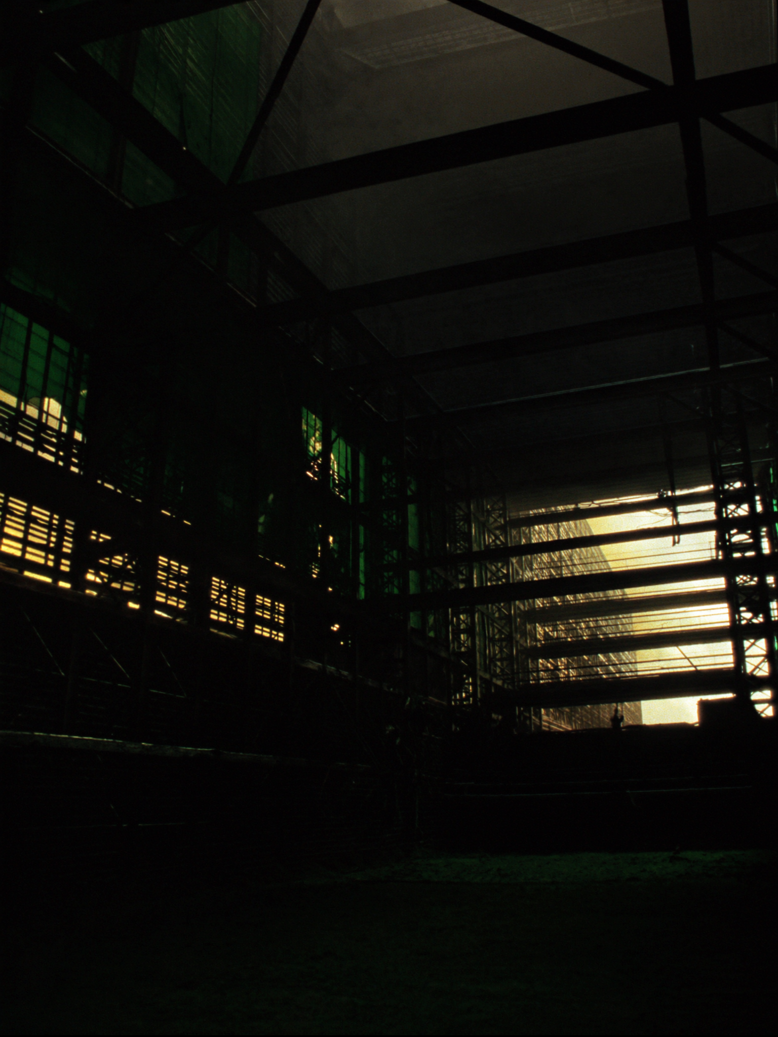 Steel framework of a building under construction
